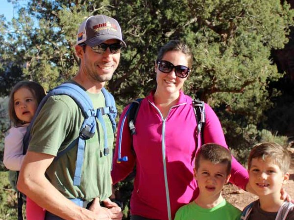 Family, Hikers, Arizona, Sedona, Portrait, Hiking Heros