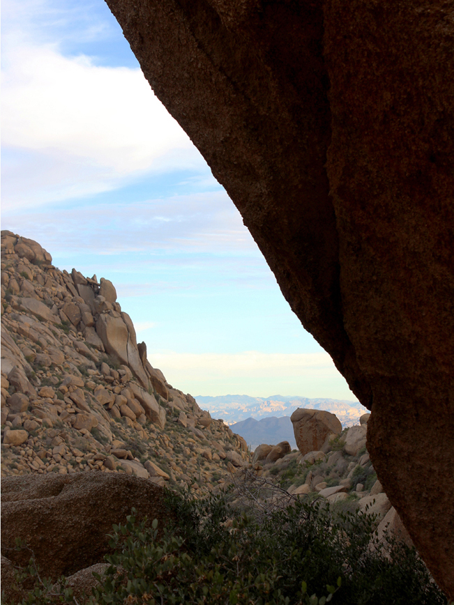 Scenic View, Between Boulders, Rock formations, Tom's Thumb Hiking Trail, Scottsdale, Phoenix, Arizona