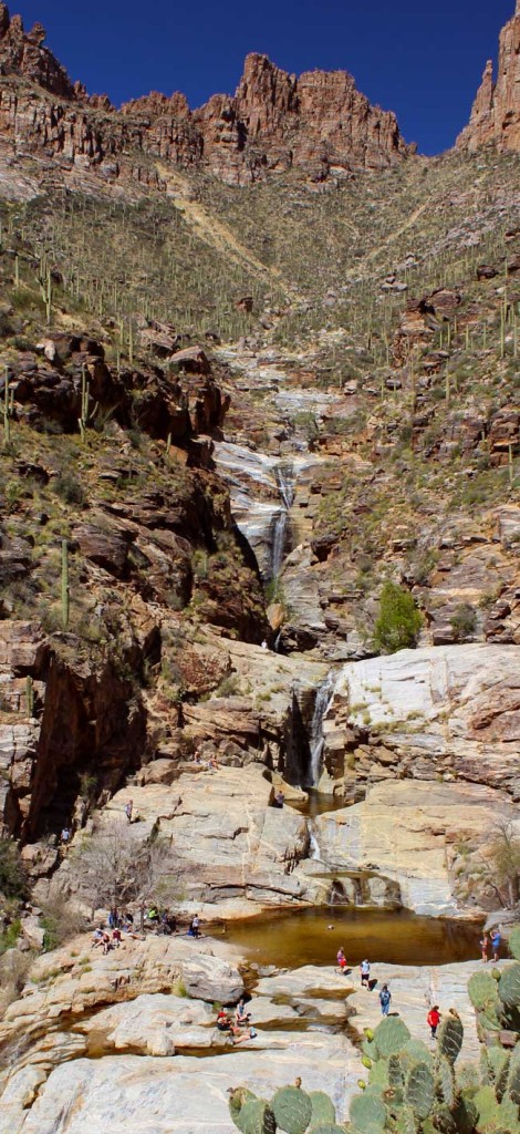 Landscape view, Tucson, Arizona, Sabino Canyon, Seven Falls, Waterfalls, Bear Canyon Hiking Trail