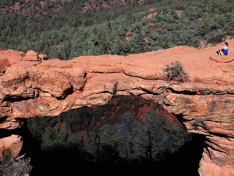 Landscape, Sedona, Arizona, Red Rocks, Devil's Bridge Hiking Trail, Devil's Bridge, Stone Arch, Natural Formation