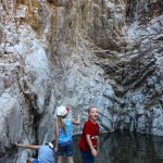 Arizona, Phoenix, Wadell, White Tank Mountains, Hiking, Kids, Playing, Pool of Water, Canyon, Waterfall Trail, Phoenix Area Hiking Trails, Arizona Hiking Trails Phoenix