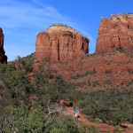 Landscape, Hikers, Sedona, Arizona, Baldwin Loop Trail, Cathedral Rock, Sedona Area, Best Sedona Hikes