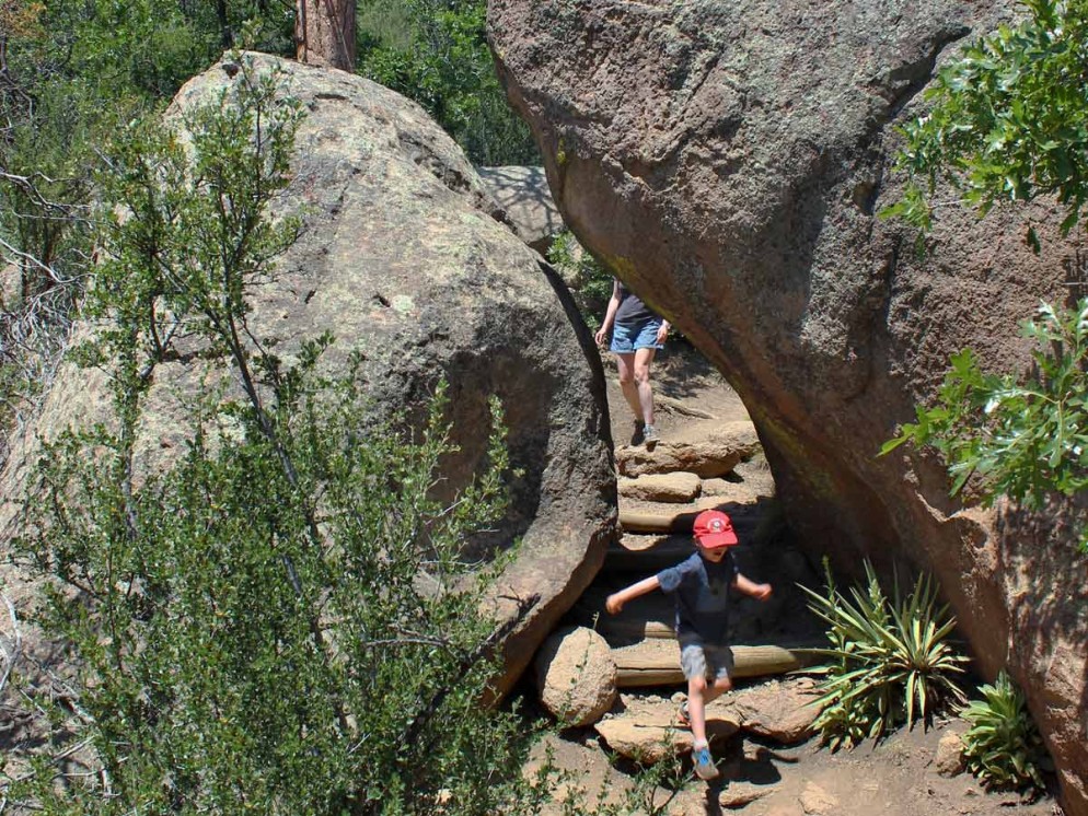 Young Hiker, Rocks, Flagstaff, Arizona, Fatmans Loop Hiking Trail