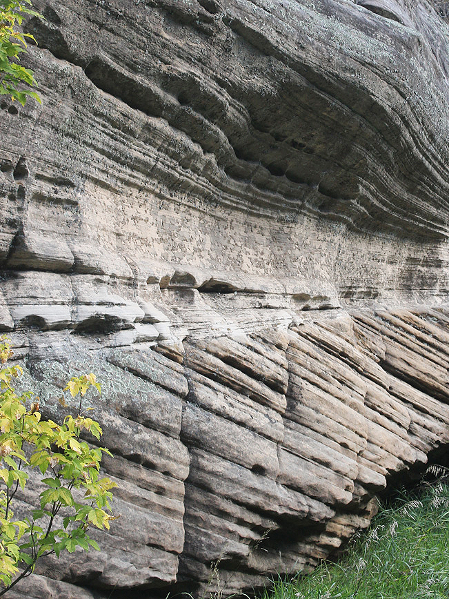 Close-up, Eroded, Limestone, Cliff,, Flagstaff, Arizona, Walnut Canyon, Arizona Trail, Sandys Canyon Hiking Trail