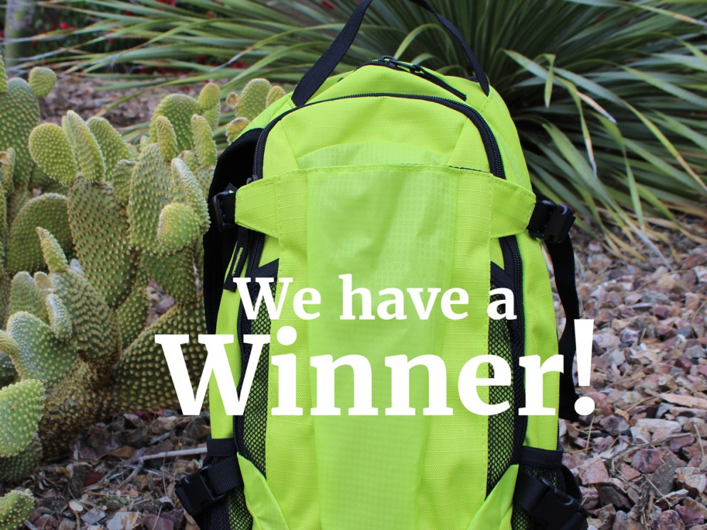 One-year Anniversary Giveaway, Prize, Qwest Hydration Backpack, Hiking Gear, Supplies, Backpack