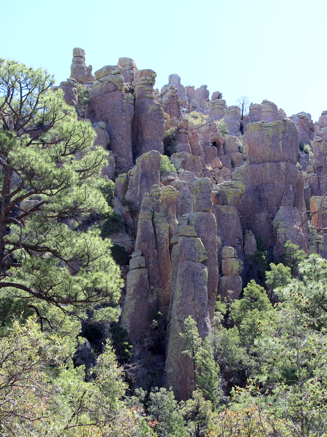 Landscape, View, Hoodoos, Ed Riggs Hiking Trail, Chiricahua National Monument, Heart of the Rocks, Arizona, Tucson, Tucson Area Hikes, Moderate Hikes